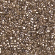 Miyuki delica beads 10/0 - Sparkling light bronze lined crystal DBM-907